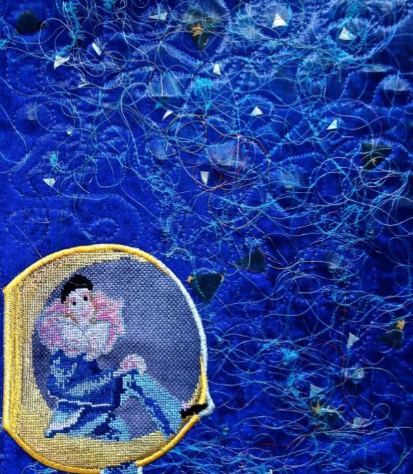 Textilkunst, textile Bilder, Art-Textile, Textilkunst aus Berlin, Berliner Künstler, Musik-Textil Christine Bünning, Buenning, Foto-Art-Textil